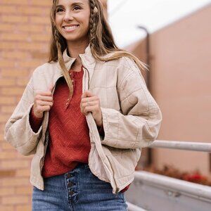 Cozy Sweater with Wooden Button Detail